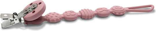 Lorelli Pacifier Clip Silicone Pink
