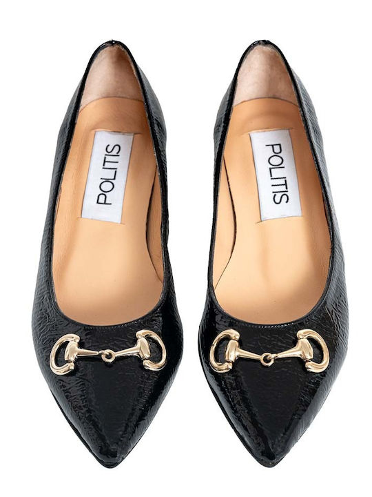 Anatomic Leather Pointy Ballerinas Black