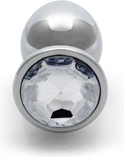 Shots Round Gem Πρωκτική Σφήνα Large Διάφανη