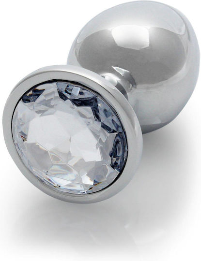 Shots Round Gem Πρωκτική Σφήνα Large Διάφανη