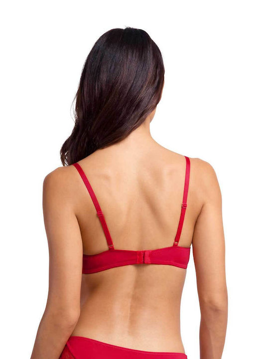 Κόκκινο & Μπεζ Sutien pentru Decolteu Adânc cu Baloane 2Pack