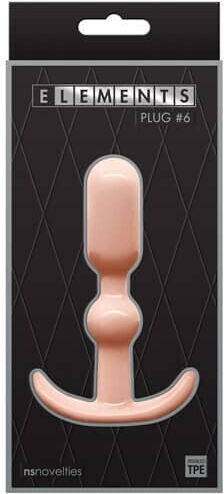 Ns Novelties Elements Plug 6 Dop Anal Flesh