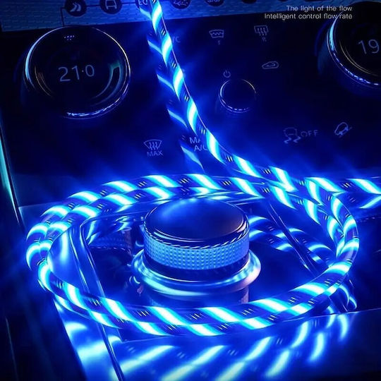 Panora LED USB 2.0 Kabel USB Typ-C männlich - USB-A Rotes 1m