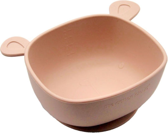 The Cotton Cloud Baby Food Bowl made of Silicone Pink