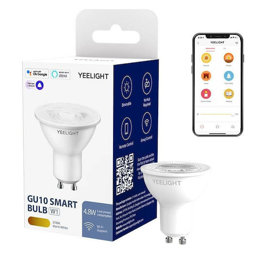 Yeelight Smart Bulb LED 4.8W for Socket GU10 Warm White 350lm