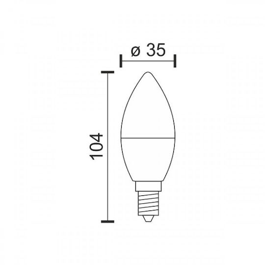 Spot Light Bec Smart LED 5.5W pentru Dulie E14 și Formă C35 RGBW 510lm Reglabil în intensitate