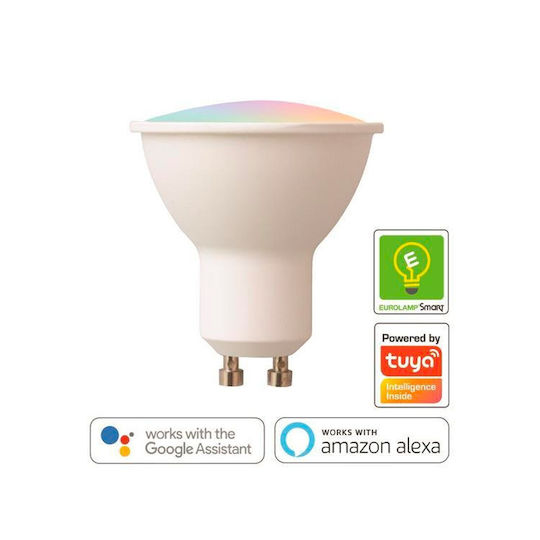 Eurolamp Smart LED Bulb 6W for Socket GU10 RGBW 470lm Dimmable