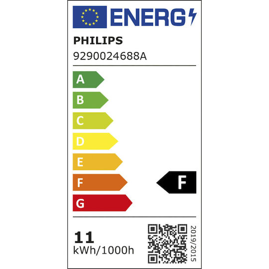 Philips Smart Bulbs LED 11W for Socket E27 and Shape A60 RGBW 1055lm 3pcs