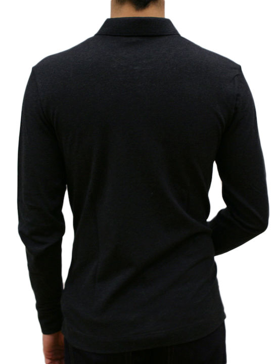 Polo Langarmbluse Gray