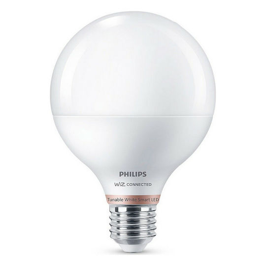 Philips Smart Λάμπα LED 11W για Ντουί E27 και Σχήμα G95 Ρυθμιζόμενο Λευκό 1055lm Dimmable