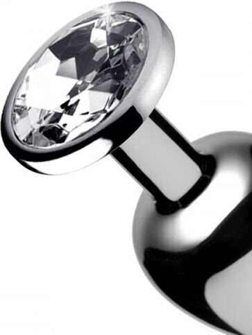 Naughty Toys Plug Anal Mărime Medie Argintiu 7cm