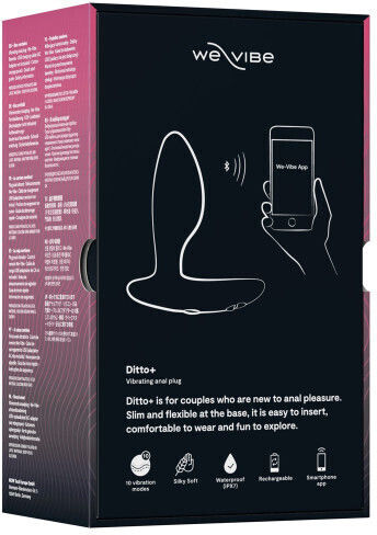 We-Vibe Vibe Anal Plug with Wireless Functionality and Vibration Small Black 6.8cm