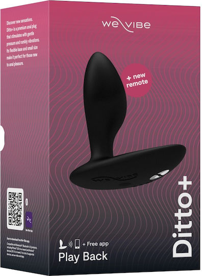 We-Vibe Vibe Anal Plug with Wireless Functionality and Vibration Small Black 6.8cm