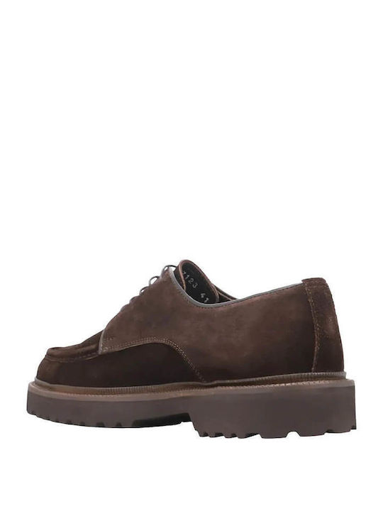 Kalogirou Men's Leather Casual Shoes Brown