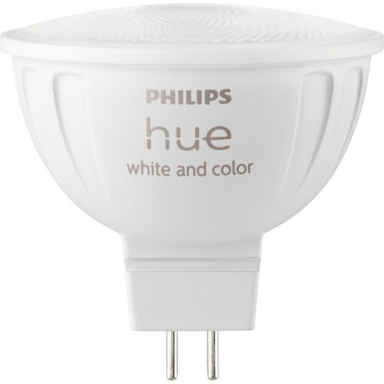 Philips Smart Lampe LED 6.3W für Fassung GU5.3 und Form MR16 RGBW 400lm Dimmbar 929003575301