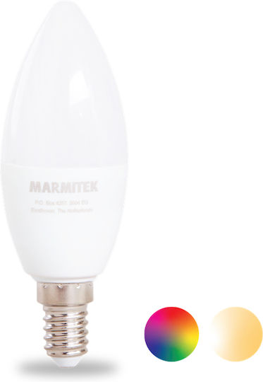 Marmitek Glow SO Smart Λάμπα LED 4.5W για Ντουί E14 RGBW 380lm Dimmable