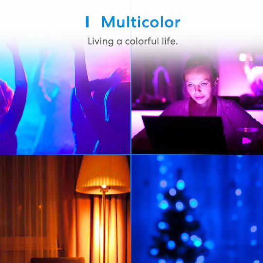 Meross Smart Λάμπα LED για Ντουί E27 RGB MSL120-EU