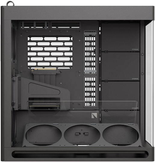 HAVN HS 420 VGPU Gaming Middle Tower Carcasă PC cu Deschidere Laterală Neagră