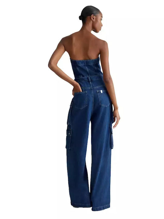 Liu Jo Women's Denim One-piece Suit Blue