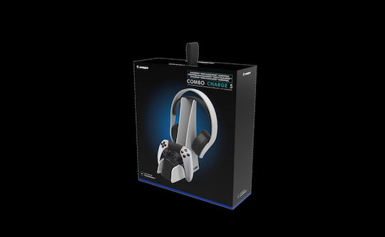 Snakebyte Βάση για 2 χειριστήρια PS5 Λευκή