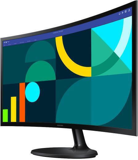 Samsung Essential S3 S36GD VA Curved Monitor 24" FHD 1920x1080 with Response Time 4ms GTG