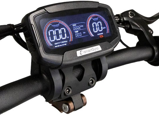 SmartGyro Ηλεκτρικό Πατίνι με 25km/h Max Ταχύτητα και 75km Αυτονομία σε Μαύρο Χρώμα