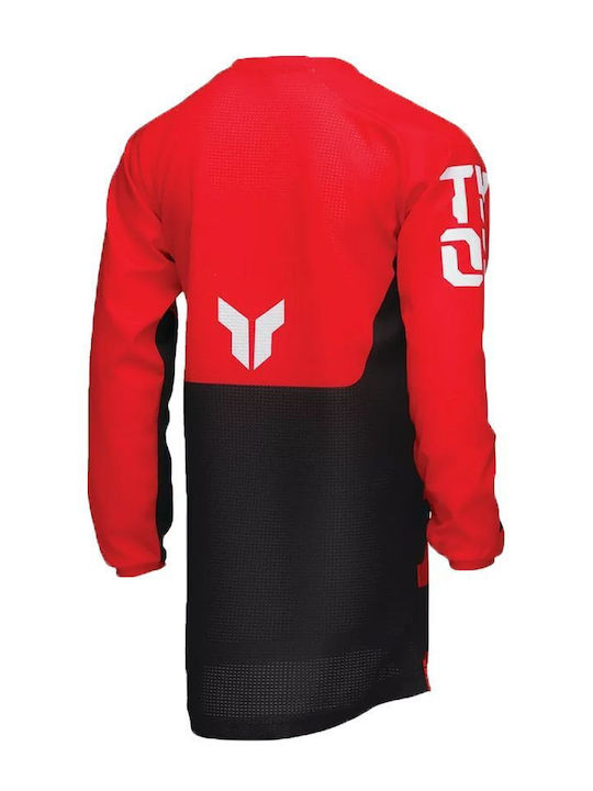 Thor Launchmode Kinder Motocross-Shirt Rot Farbe