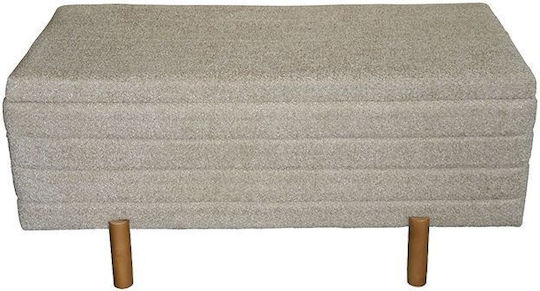Scaun Camera de zi Cu spațiu de depozitare Cindy Beige and White 2buc 111x51x36buc
