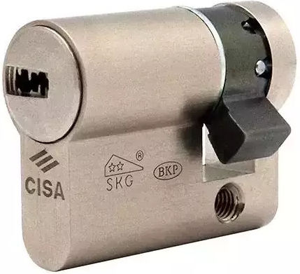 Cisa Κύλινδρος Κλειδαριάς Ασφαλείας Μισός 40mm (30-10) με 3 Κλειδιά Χρυσός