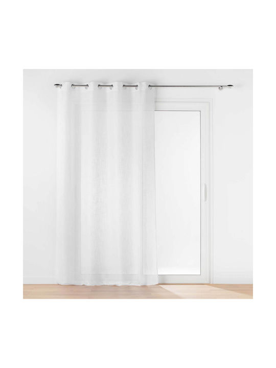 Douceur d'Intérieur Curtain with Grommet L-c Haltona White 140x280cm