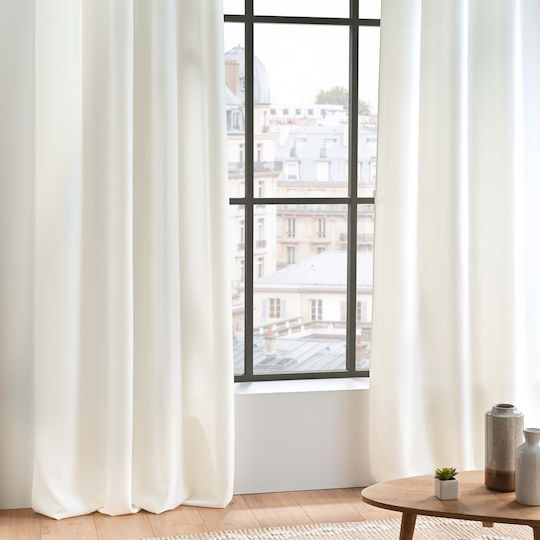 Douceur d'Intérieur Curtain With Tab Top L-c Essentiel Beige 140x260cm