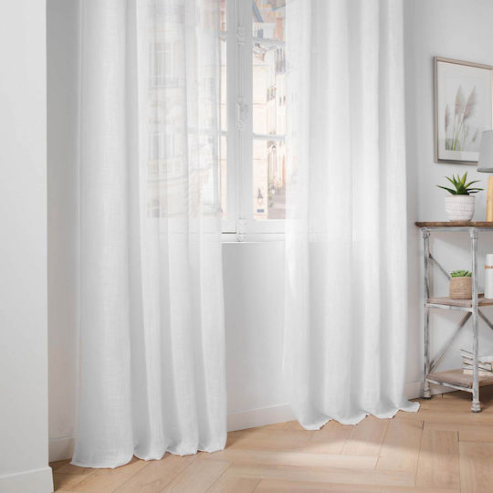 Douceur d'Intérieur Vorhang mit Grommets L-c Haltona Weiß 140x280cm