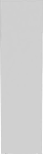 Ușă dublă Dulap de Haine Glisare Korredor cu Oglindă Alb 120x60x220cm