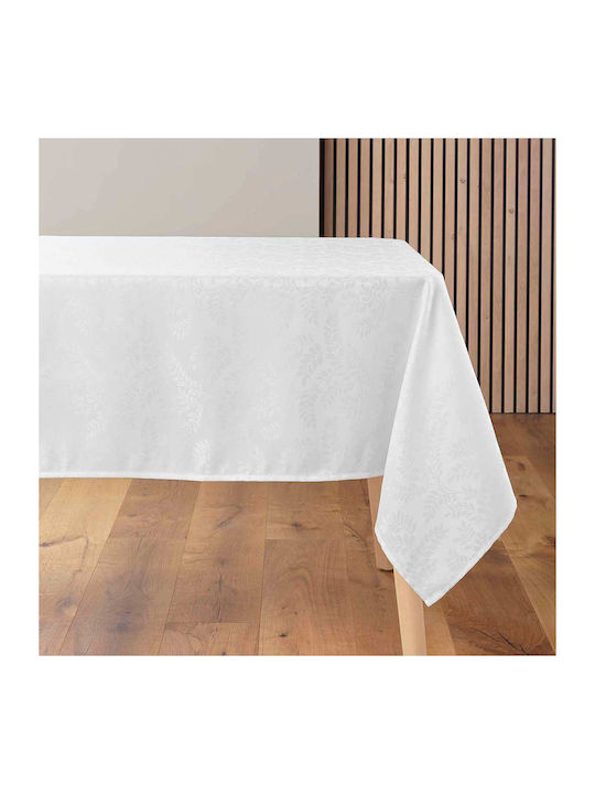 Tablecloth Stain Resistant L-c Doriane White 140x240cm