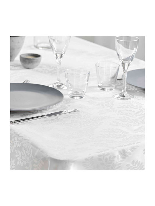 Tablecloth Stain Resistant L-c Doriane White 140x240cm