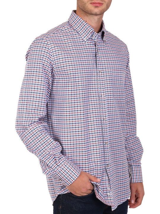 Paul & Shark Long-sleeved Cotton Shirt White-sky blue