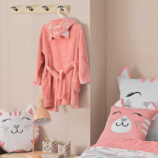 Douceur d'Intérieur Perna Decorativă Pentru Copii L-c Chatchat Roz 40x40cm