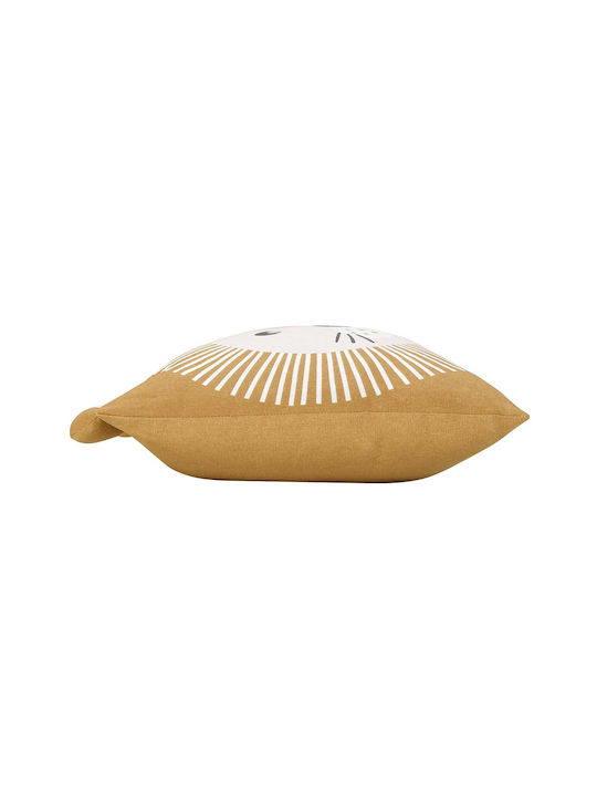 Douceur d'Intérieur Kids Decorative Pillow L-c Loumba Yellow 40x40cm