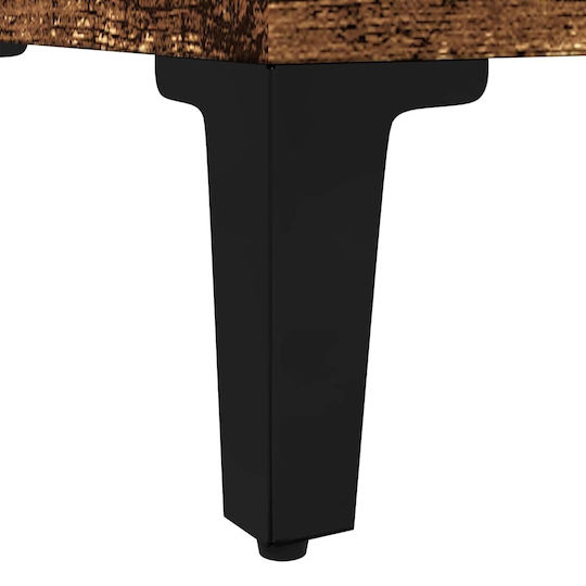 vidaXL Wall Hung Cabinet Bathroom Column Cabinet L30xD30xH100cm Brown