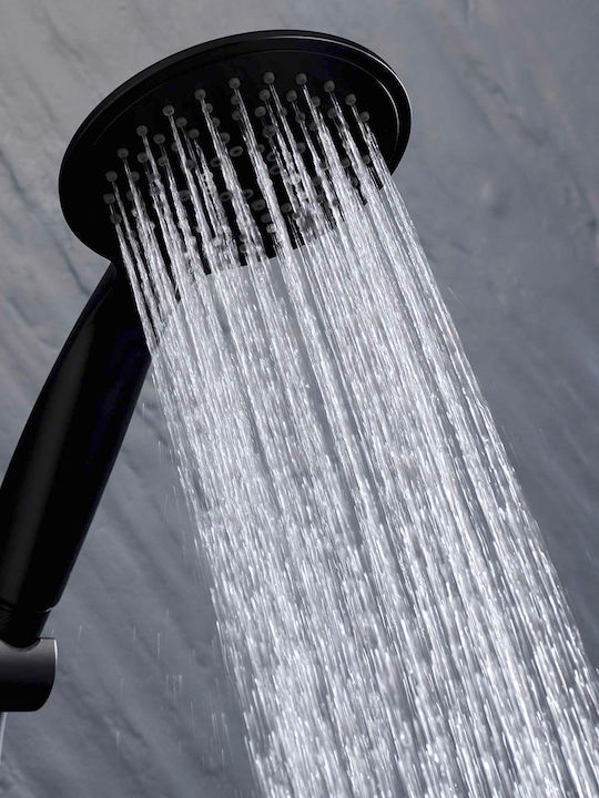 Shower Column without Mixer Black