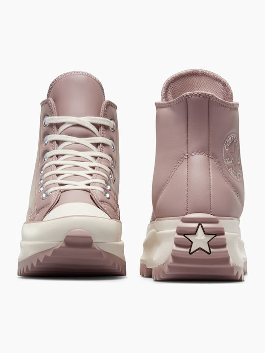 Run Star Hike Γυναικεία Flatforms Sneakers Ροζ