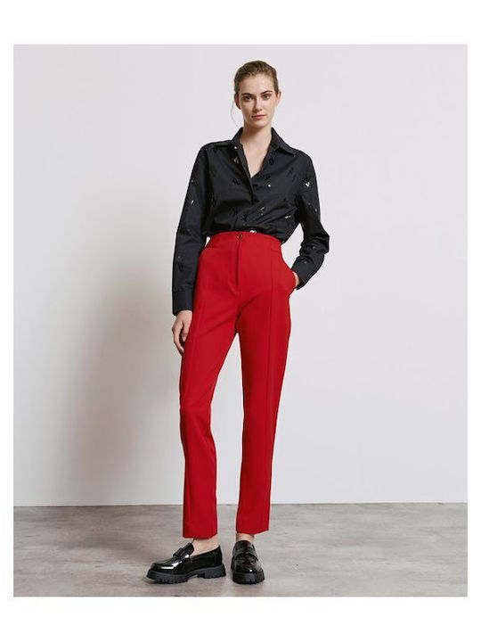 Access Women's Fabric Trousers Red