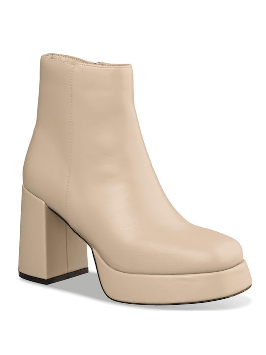 Envie Shoes Women's Ankle Boots Beige