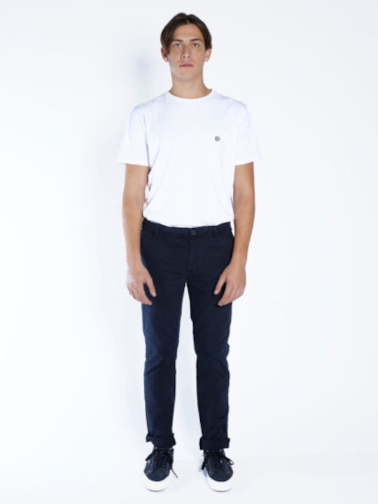 Trousers Chino Elastic Navy Blue