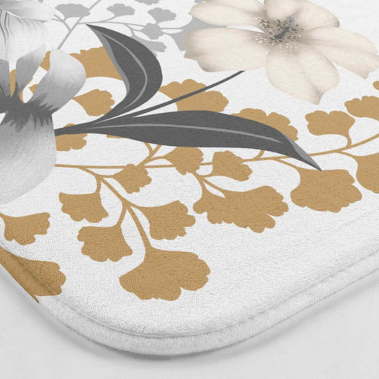 Non-Slip Bath Mat L-c Kelly 1802119 White 45x75cm