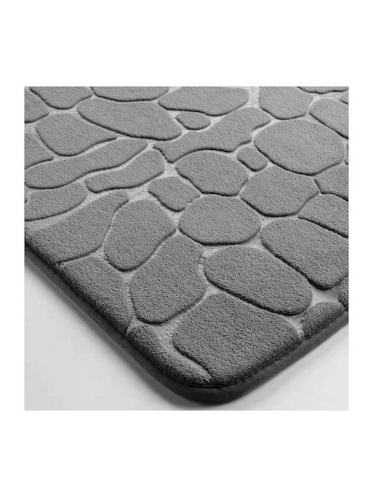 Douceur d'Intérieur Non-Slip Bath Mat L-c Ricochet 1802097 CHARCOAL GREY 50x120cm