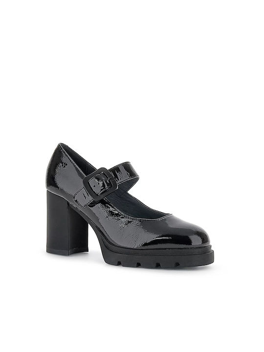 Stonefly Anatomic Patent Leather Black Heels