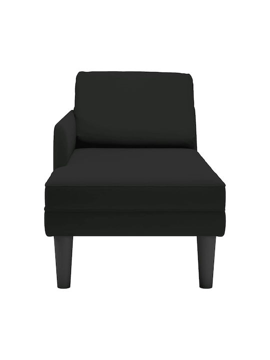 Recliner Stoff Schwarz L132xW56xH70cm