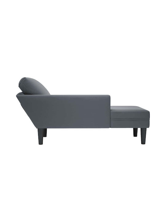 Fabric Recliner Gray L132xW56xH70cm