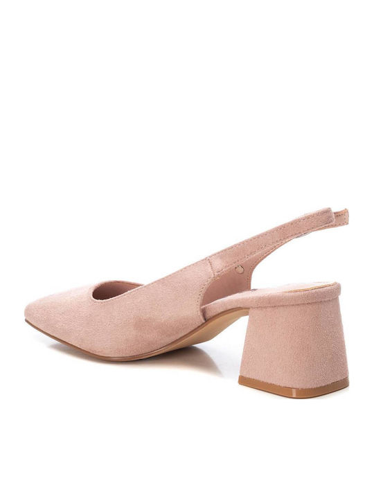 Pumps mit Riemchen & mittelhoher Absatz Rosa